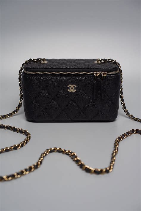 chanel long vanity bag